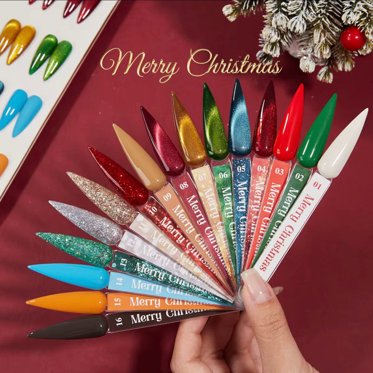 Christmas Gel Polish 16 piece Set