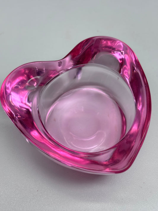 Pink Heart Dappen Dish
