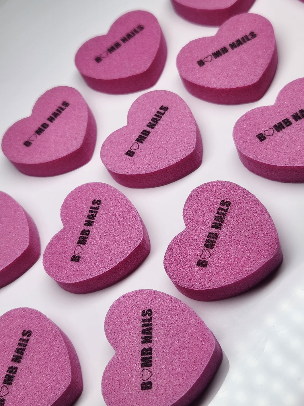 PACK of heart shaped BUFFERS
