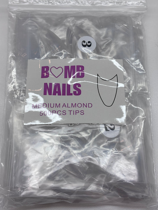 Medium Almond tips REFILL bags