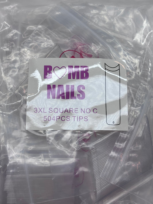 3xl Square tips REFILL bag